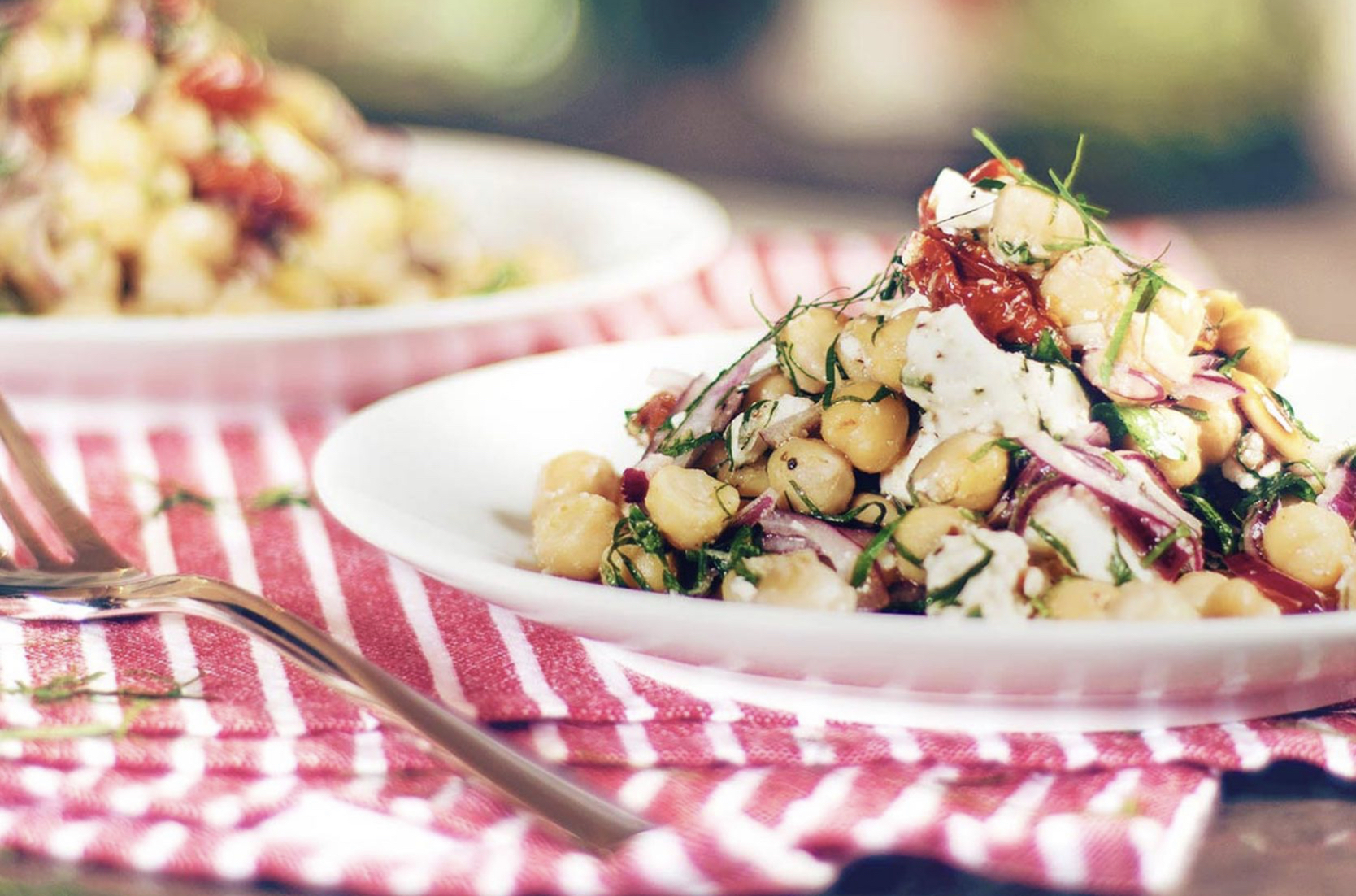 Raffinierter Kichererbsensalat